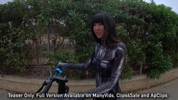 daringkiara - Daring Kiara's Spider-Man Stripdown: Public Flashing Challenge