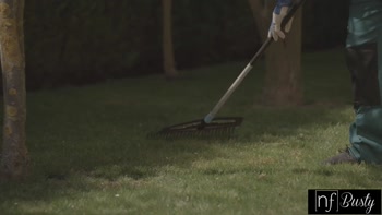 Simon Kitty Seduces Lawn Keeper Michael Fly in Raunchy Outdoor Romp