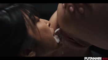 Clemence Audiard and Emiri Momota: Asian Futa Ladyboy's Hardcore Creampie with Redhead Cutie