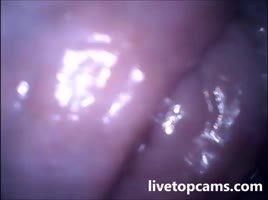 Up-Close Vaginal POV as a Teen (18+) Camgirl Masturbates to Climax