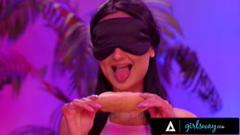 Eliza Ibarra Surprised by Alexis Tae's Strap-On Threesome Thrill