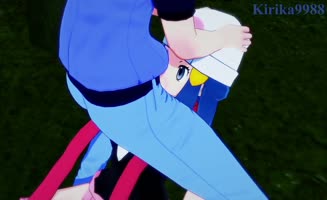 Hikari's Outdoor Passion with Kirika9988 in 60FPS Pokemon Hentai