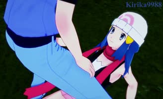Hikari's Outdoor Passion with Kirika9988 in 60FPS Pokemon Hentai
