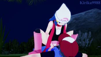 Hikari's Outdoor Passion with Kirika9988 in 60FPS Pokemon Hentai