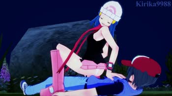 Hikari's Outdoor Passion with Kirika9988 in 60FPS Pokemon Hentai