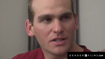 GENDERX FILMS - Busty Trans Stepsis Seduces Hunk Stepbro