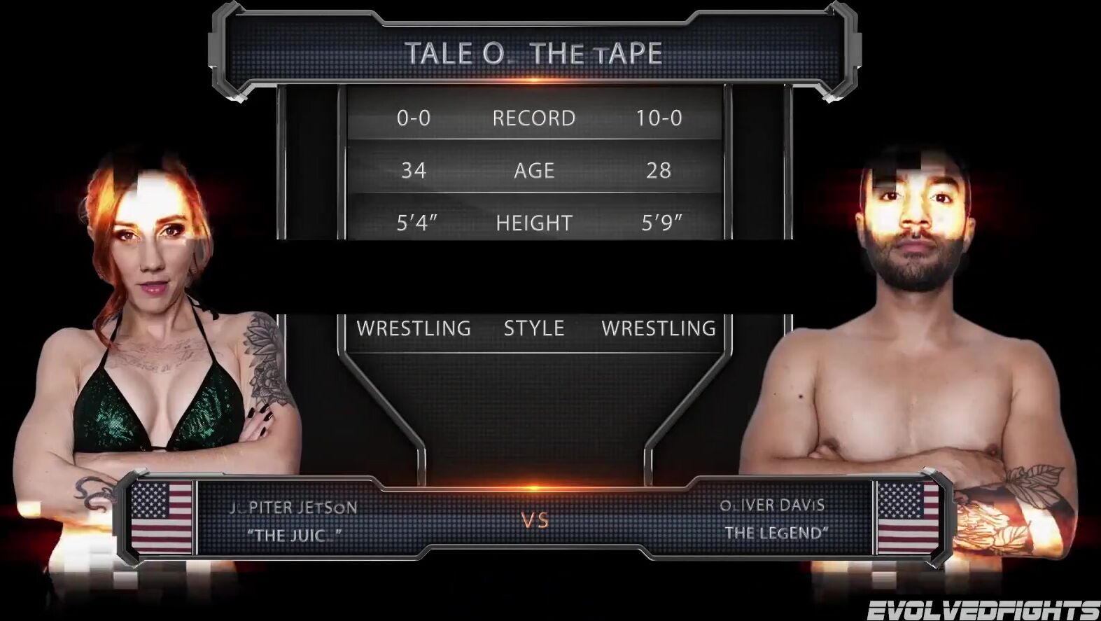 Mixed Wrestling as Jupiter Jetson Fights Oliver David and the Loser is Fucked Good