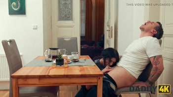 DADDY4K. My hot GF is quietly cheating on me while I was watching TV