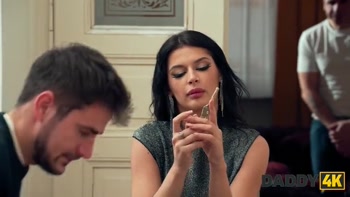 DADDY4K. My hot GF is quietly cheating on me while I was watching TV