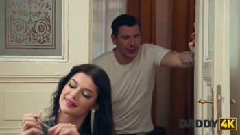 DADDY4K. My hot GF is quietly cheating on me while I was watching TV