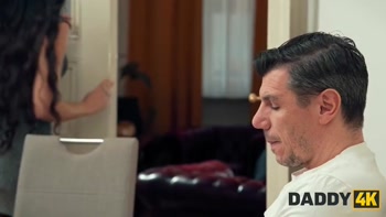 DADDY4K. My hot GF is quietly cheating on me while I was watching TV