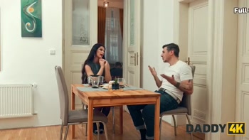 DADDY4K. My hot GF is quietly cheating on me while I was watching TV