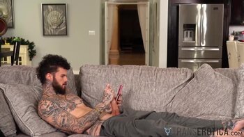 Inked Trans Goddess Hatler Gurius Fucks Deep After Tattooed Rimming
