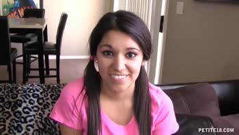 Teen (18+) Babe Lets His Thick Cock Slide Into Her Tight Hole