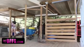 Rural Ranch Rendezvous: Cowgirl's Big Dick Surprise