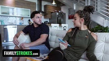 Titty Window Wiping and StepBro Cock Sucking - A Study Break Gone Wild