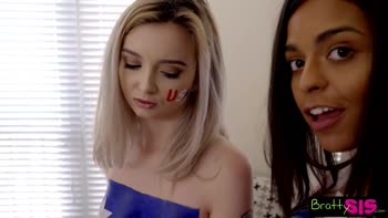 Vienna Black Seduces Lexi Lore for a Threesome Treat