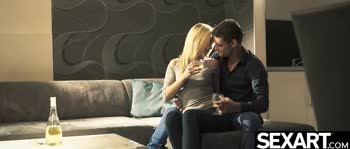 Blonde Bombshell Cristal Caitlin Sucks and Rides to Orgasmic Bliss