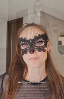 AnaFilatova's Sultry Solo: Pantyhose Tease in Mini Dress