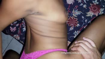 Papifire100's Petite Ebony Stepsis Goes Condom-Free