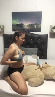 Sachaandcandy's Solo Ride: Petite Babe Teases in Step Fantasy