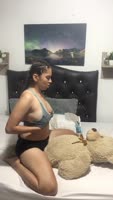 Sachaandcandy's Solo Ride: Petite Babe Teases in Step Fantasy