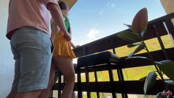 mrmrssweet - Balcony Seduction: Sweet Teen (18+)'s 60FPS POV Fuck