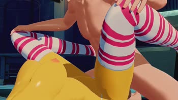 Kzuma Animator - Toy Chica's Wet Welcome: 3D Animation POV