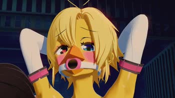 Kzuma Animator - Toy Chica's Wet Welcome: 3D Animation POV