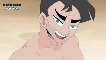 Hagen Toons' Nude Beach Adventure - Big Tits, Big Dick