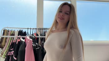 sweet__lana - Lana's balcony seduction: Skinny blonde temptress teases neiors