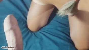 Charly Pelione: Blue-Eyed Beauty Fucks Big Dick, Swallows Every Drop