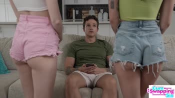 Jade Maris & Scarlet Skies Give Big Dick Stepbrother Double Date Breeding Threesome