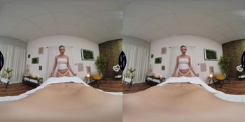 Blonde Masseuse Fucked by Stranger - Big Tits Horny Girl Footjob Massage