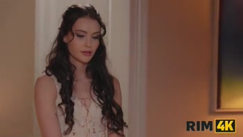 RIM4K. Beautiful Brunette’s Rimming Fantasy Comes True
