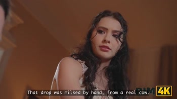 RIM4K. Beautiful Brunette’s Rimming Fantasy Comes True