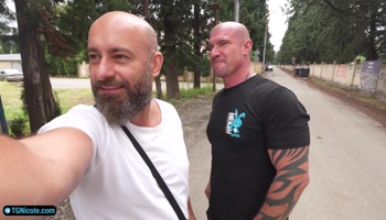 Czech Street Pickup. Double penetration with a random girl.