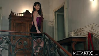 Lorena Garcia's Corset Seduction: A Petite Mom's Solo Delight