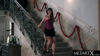Lorena Garcia's Corset Seduction: A Petite Mom's Solo Delight