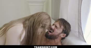 Madi Collins Craves Deepthroat Therapy With Justin Magnum's Big Dick