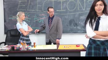 Rich's Classroom Conquest: Audrey Royal Teaches Teens (18+) a Lesson