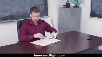Tiny Blonde Gets Stretched By Her Teacher's Thick Cock