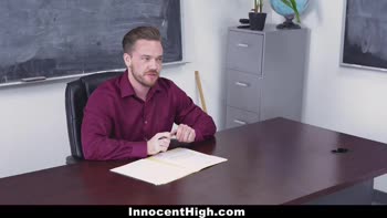 Tiny Blonde Gets Stretched By Her Teacher's Thick Cock