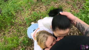 Black Lynn's Public Blowjob Bonanza: Swallows Galore!