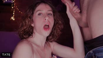 Little Arden's Big Cock Sip: Sloppy, Saliva-Filled Blowjob Delight