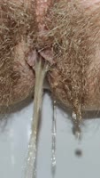 Angel Fowler's Golden Shower: Hairy MILF Farts & Pisses