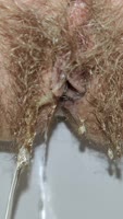 Angel Fowler's Golden Shower: Hairy MILF Farts & Pisses