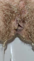 Angel Fowler's Golden Shower: Hairy MILF Farts & Pisses