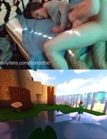 Teal Dottie's College Adventure: Fishnet Rides & Minecraft Love