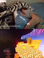 Teal Dottie's College Adventure: Fishnet Rides & Minecraft Love